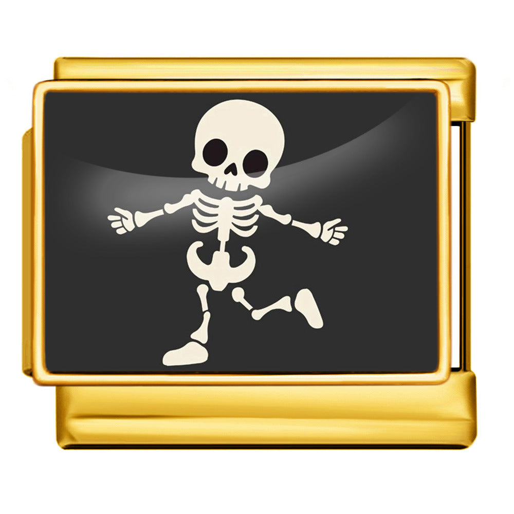 Wholesale  Italian Charm Bracelet 9mm DIY elastic personalized  Creative Stainless Steel Composable Bracelet