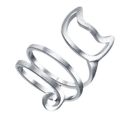 Wholesale Vintage Style Feather Flower Pattern Ring Set