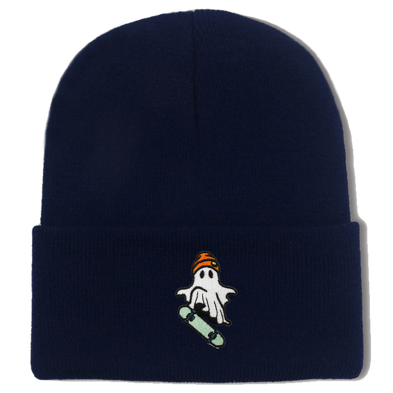 Wholesale Skateboarding Devil Embroidered Knitted Hat