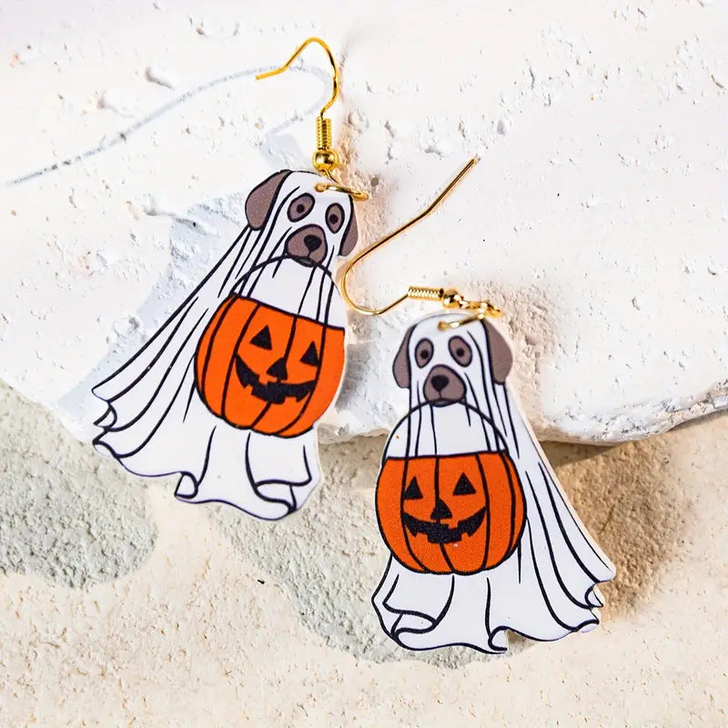 Wholesale Cartoon Halloween cute dog acrylic earrings