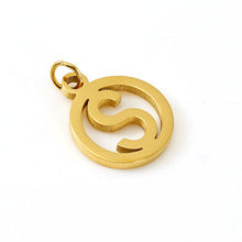 Wholesale Hollow letter Diy 26 English letter pendant