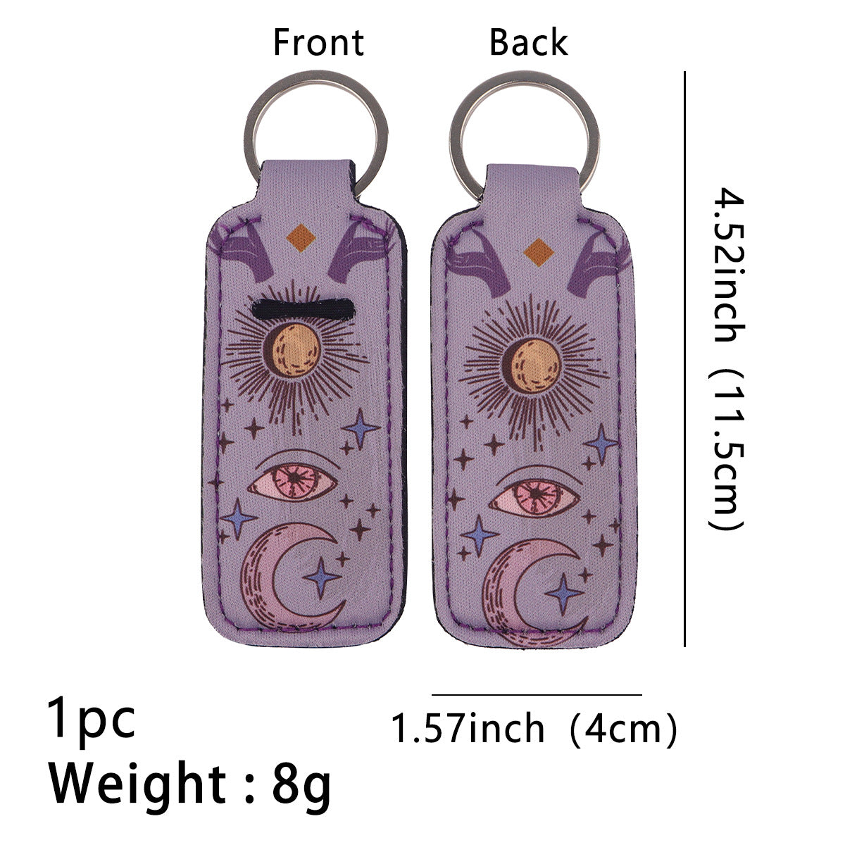 Wholesale 6pcs Moon Lipstick Set Keychain