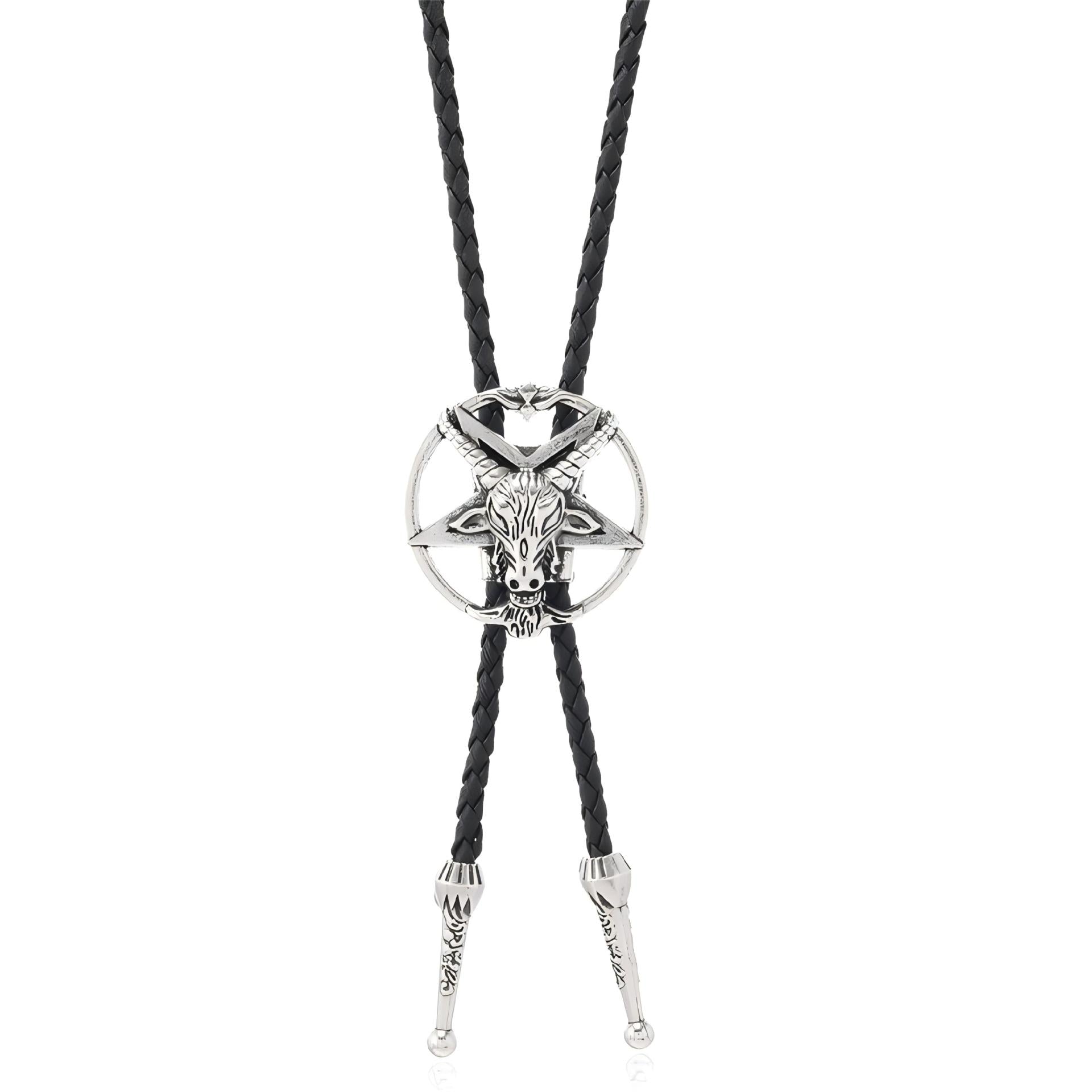 Wholesale PU leather woven rope bull head heart butterfly necklace