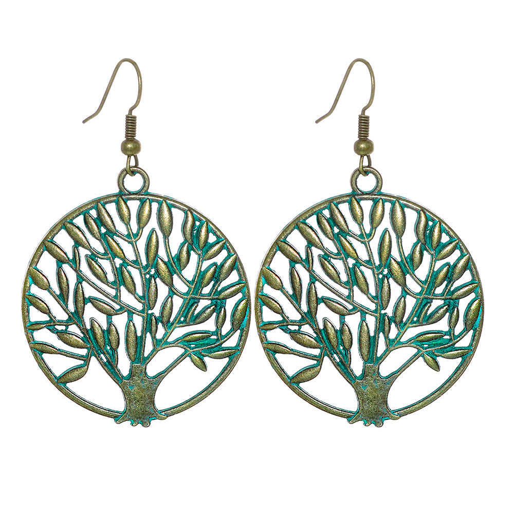 Wholesale Bohemian Hollow Geometric Retro Vintage Alloy Earrings for Everyday Wear or Gift