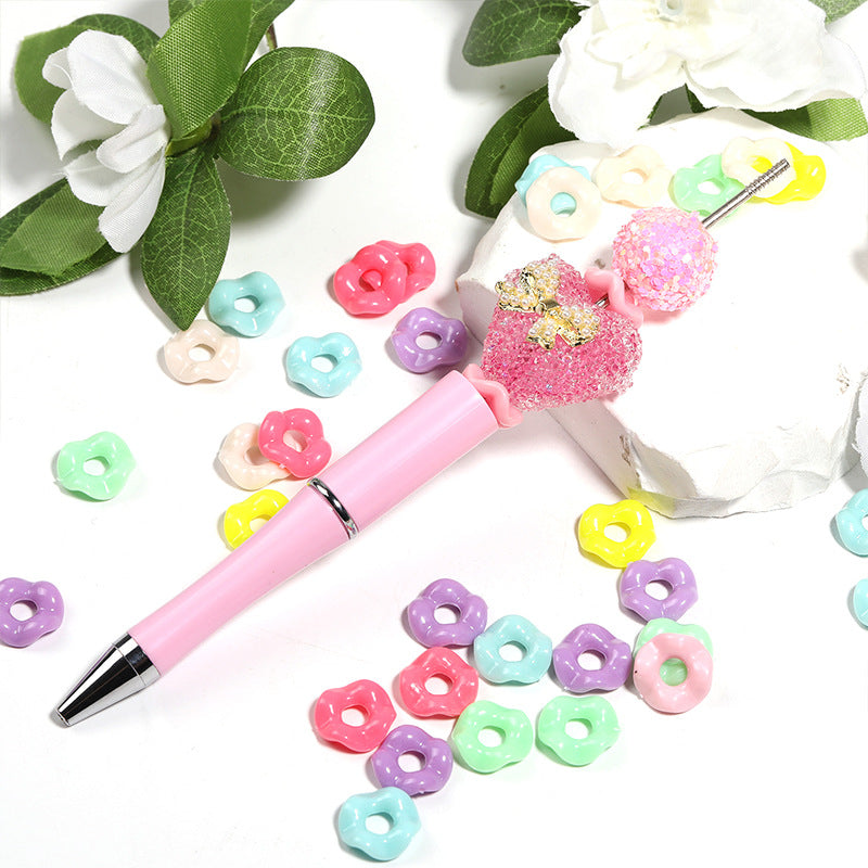 Wholesale Acrylic Beads Colorful Round Wave Beads Handmade DIY Accessories Loose Beads ACC-BDS-BLG030