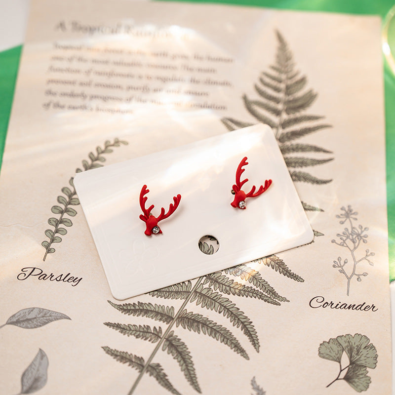 Wholesale Vintage Butterfly Hollow Blue Five-pointed Star Earrings