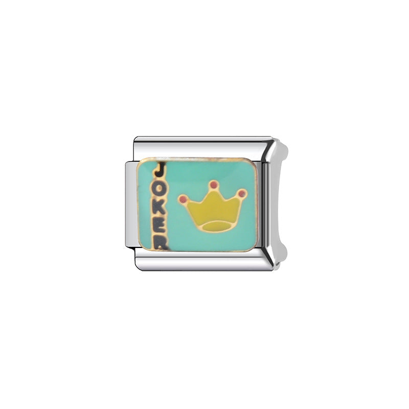 Wholesale Italian Charm Bracelet 9mm DIY Splicing Removable Colorful Cute Stainless Steel Composable Bracelet