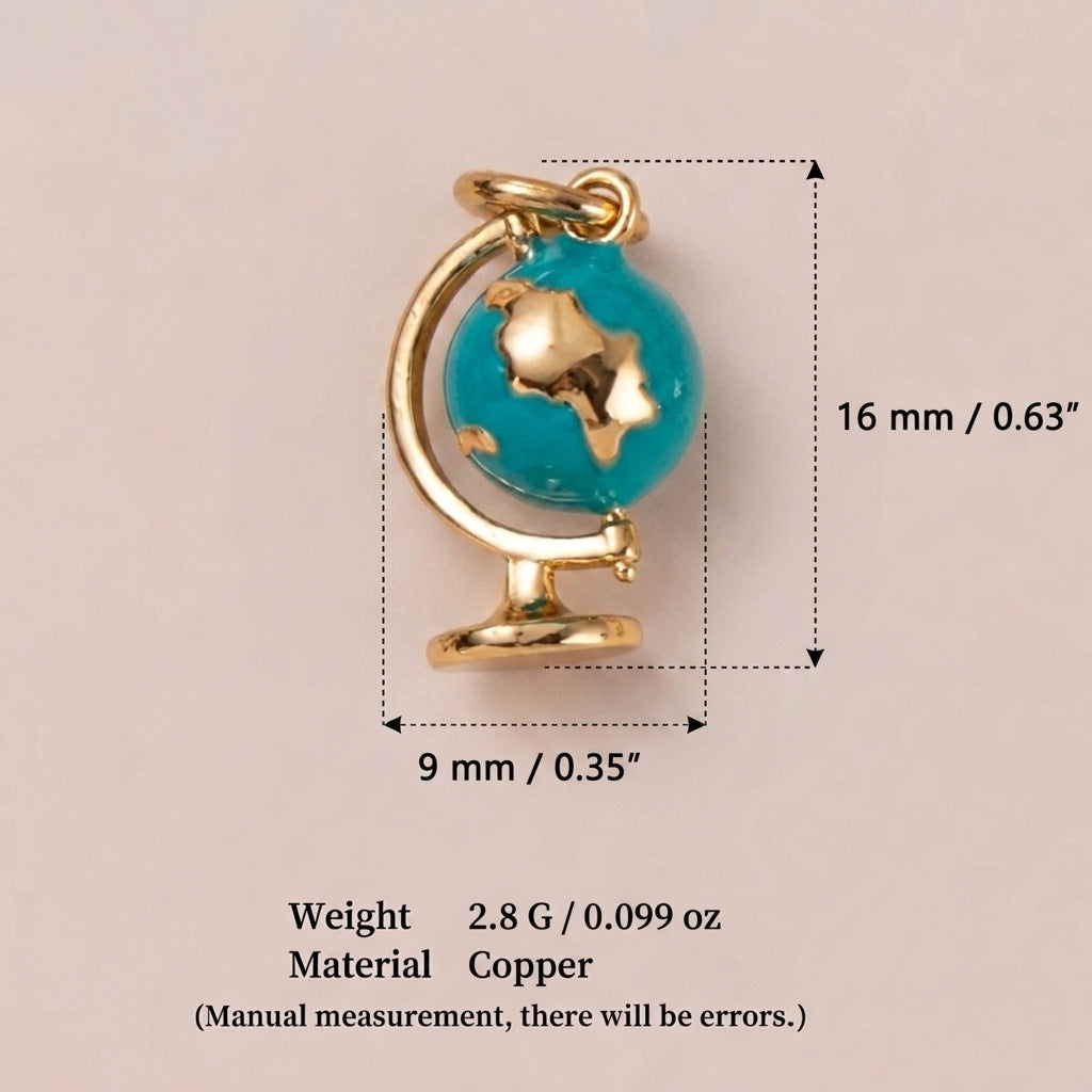 Wholesale Electroplated Copper Compass Pendant Travel Motif Fashion Accessory For Boutique Resale