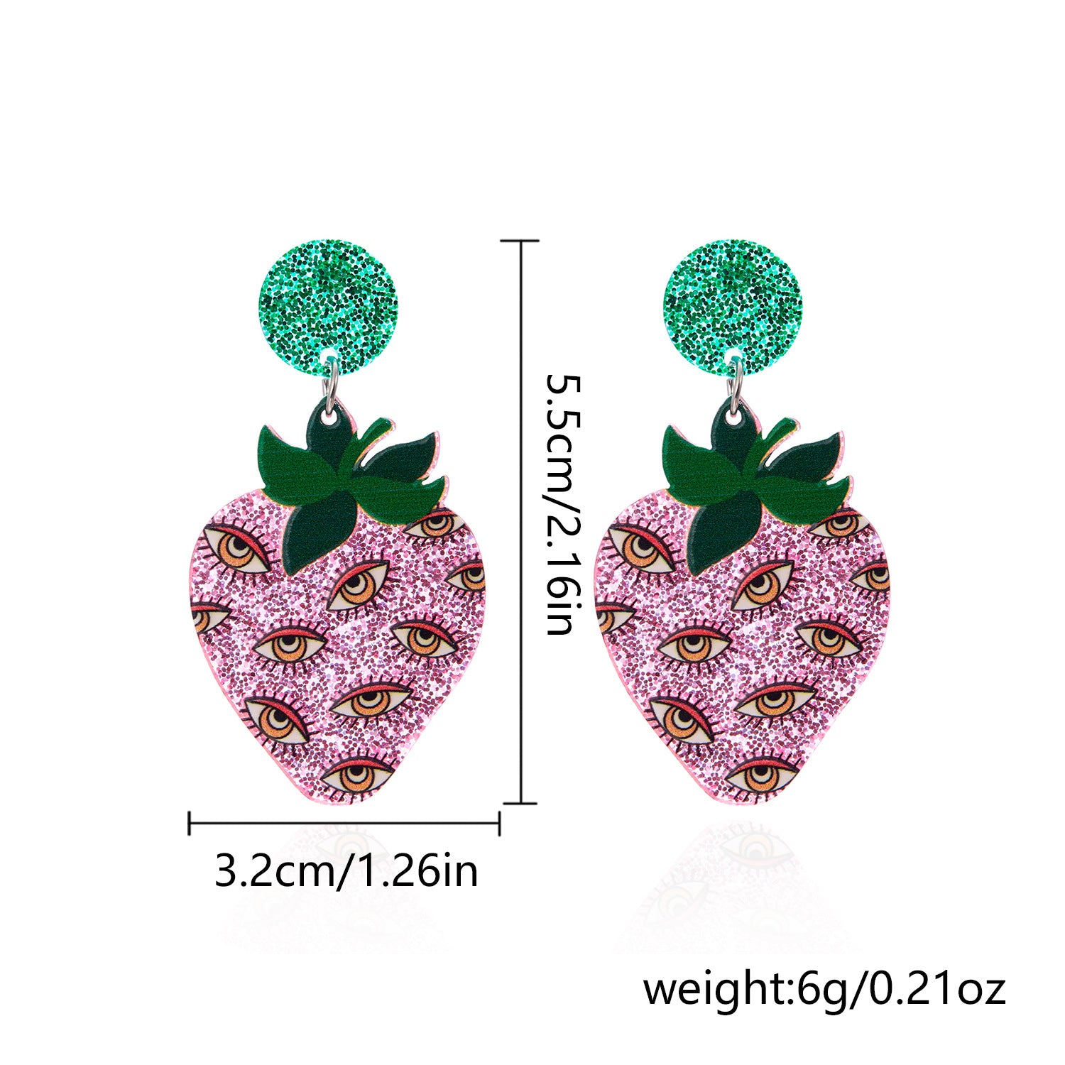 Wholesale Halloween Day Earrings Jewelry Fantasy Ghost Eyes  Acrylic Earrings