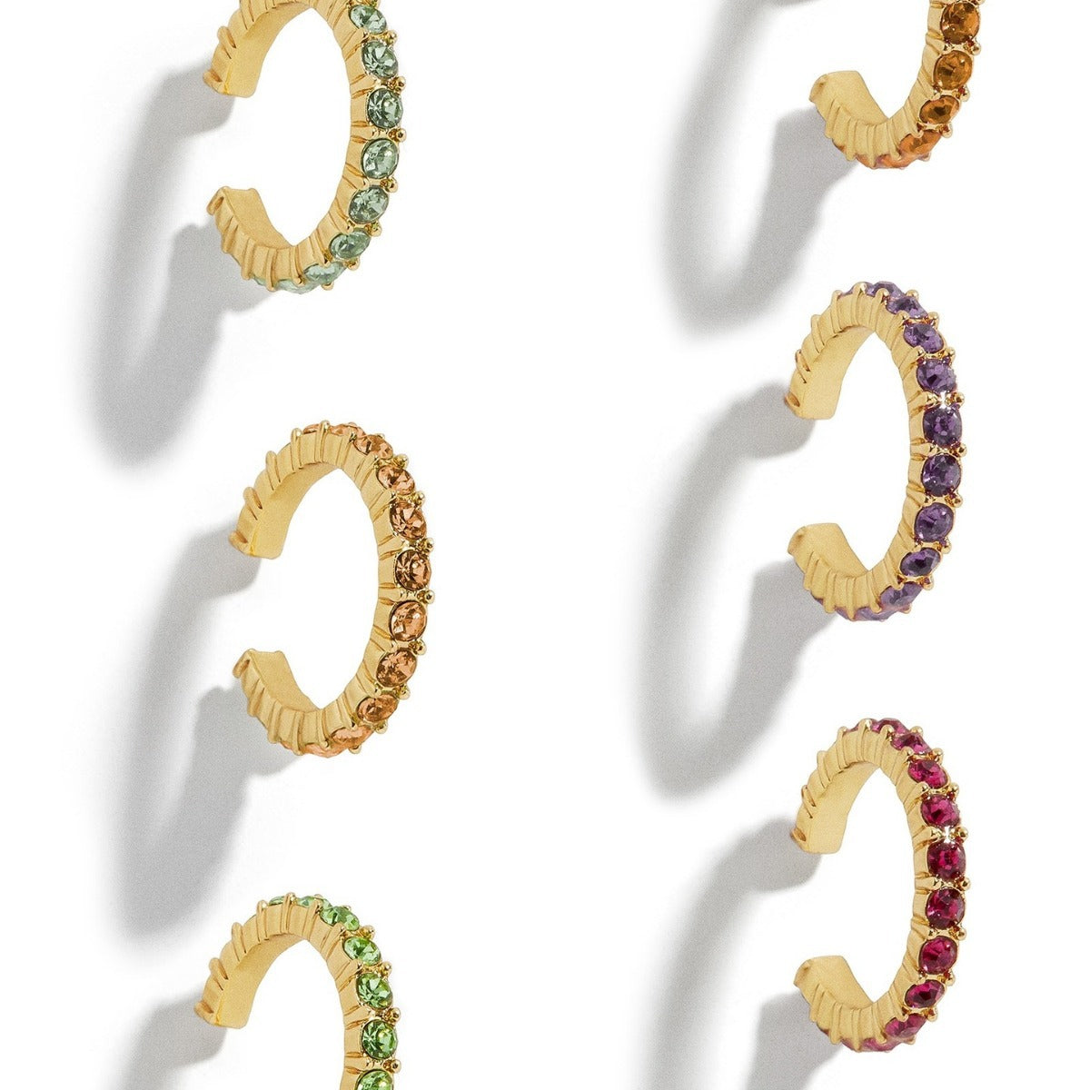 Wholesale  All-match C- type Earrings  Diamond Earrings Set