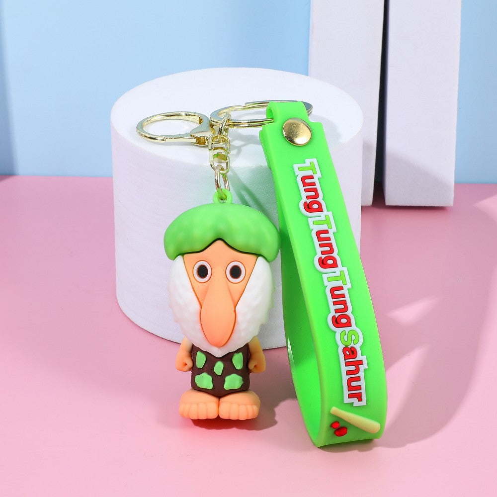 Wholesale Cute cartoon silicone keychain