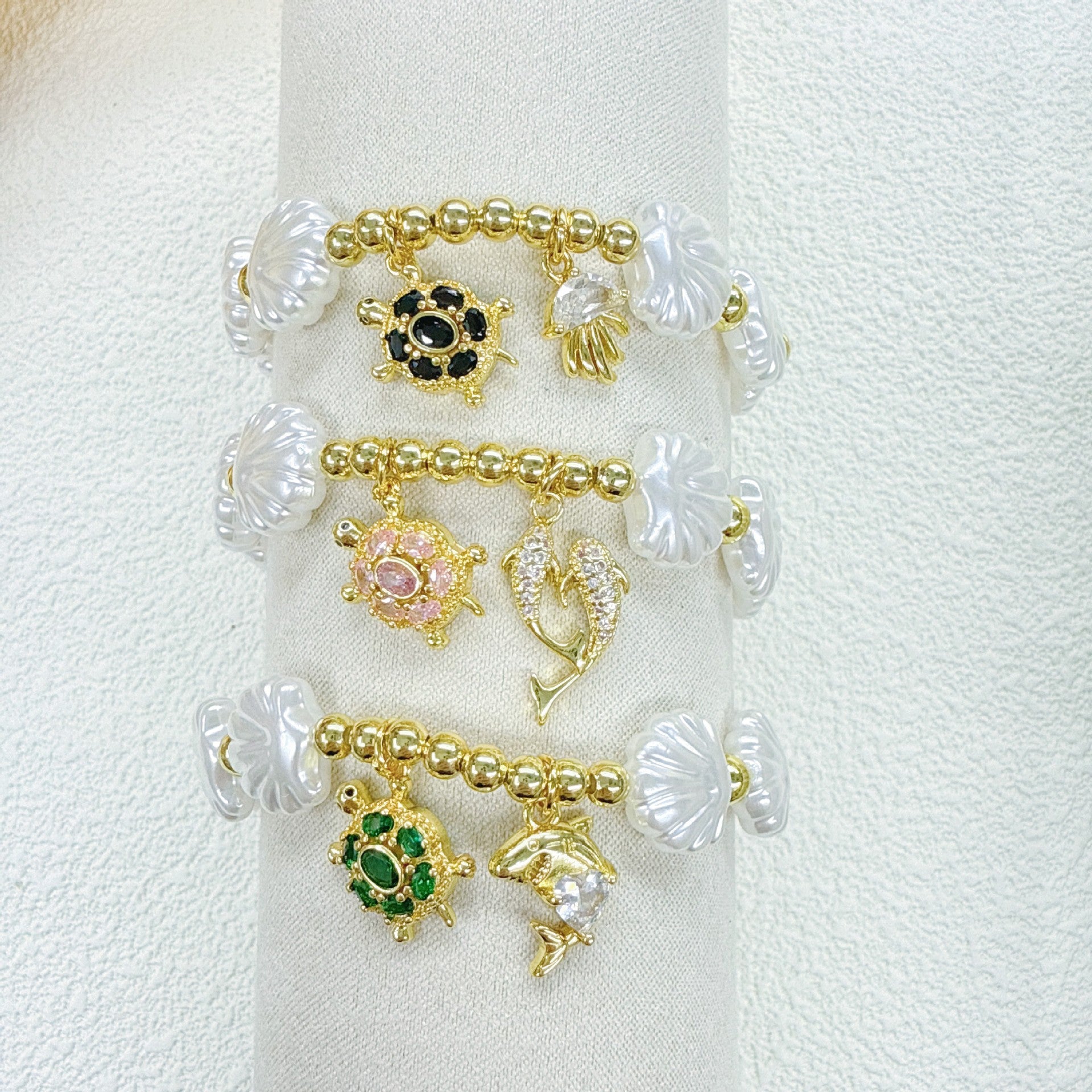 Wholesale Ocean Series Shell  Bracelet Micro-Paved Zircon Accessories