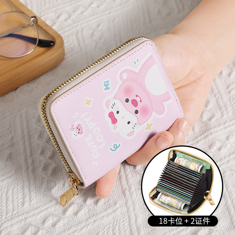 Wholesale Cat Accordion Card Holder Wallet ACC-WT-Jial001