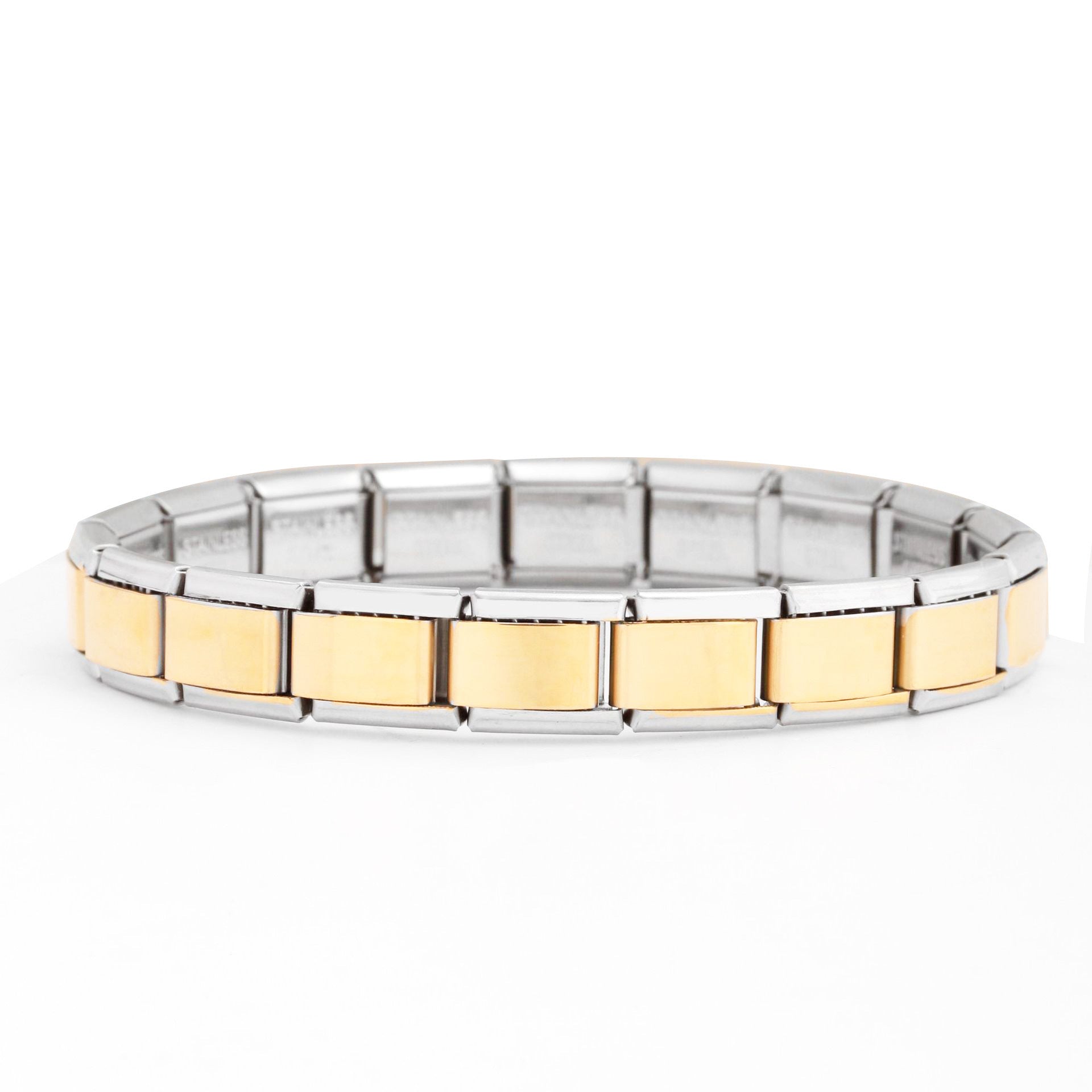 Wholesale  Italian Charm Bracelet 9mm DIY  strap chain Creative Stainless Steel Composable Bracelet