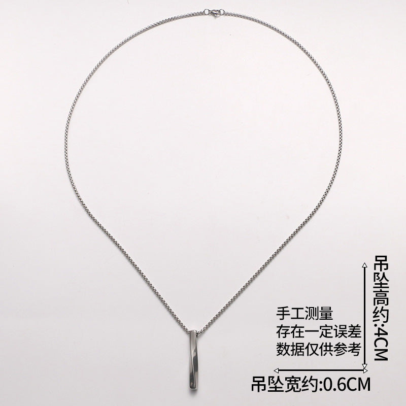 Wholesale Spiral Stainless Steel Necklace ACC-NE-JiaMi001