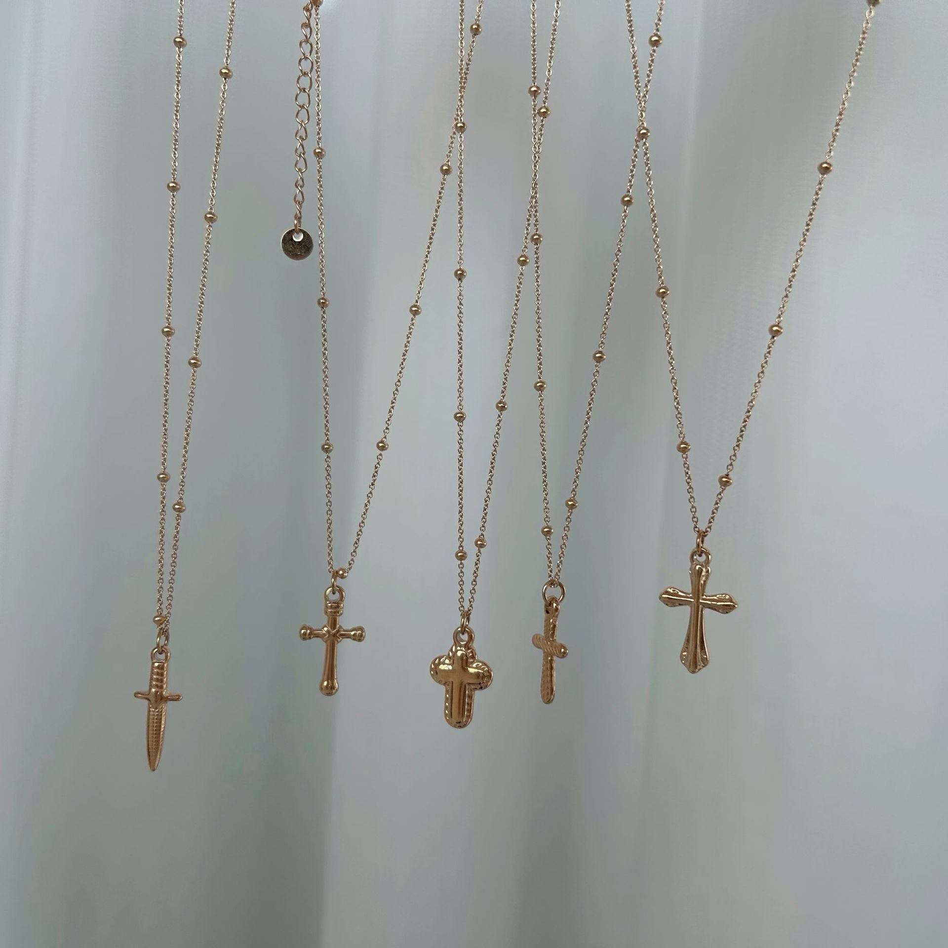 Wholesale  retro cross stainless steel pendant necklace