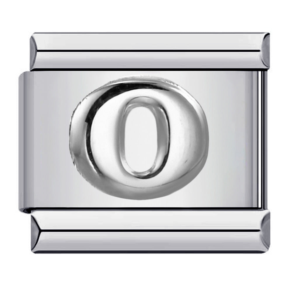 Wholesale Italian Charm Bracelet 9mm DIY Splicing Removable Arabic Numerals Stainless Steel Composable Bracelet