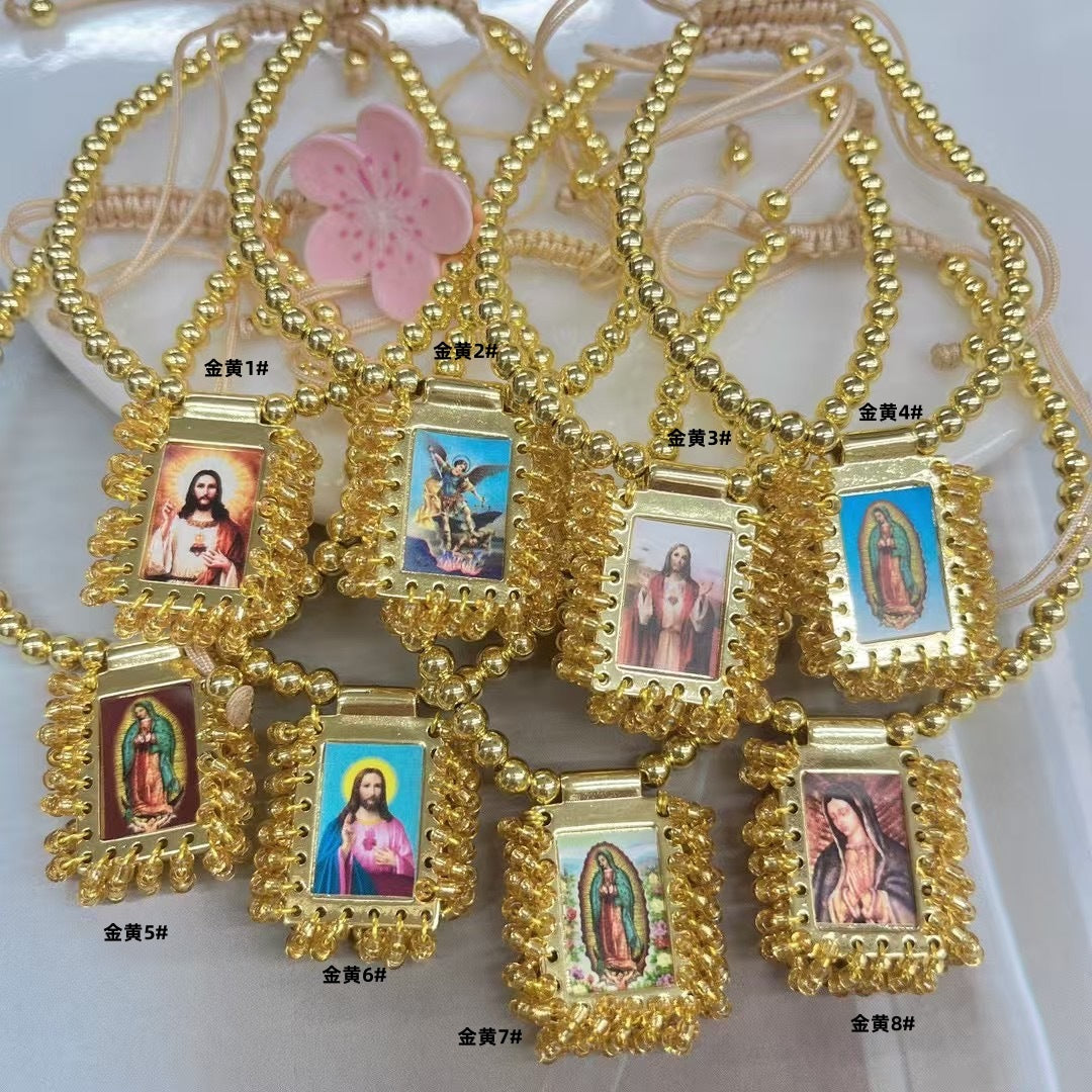 Wholesale Handmade Square Religious Figure Bracelet