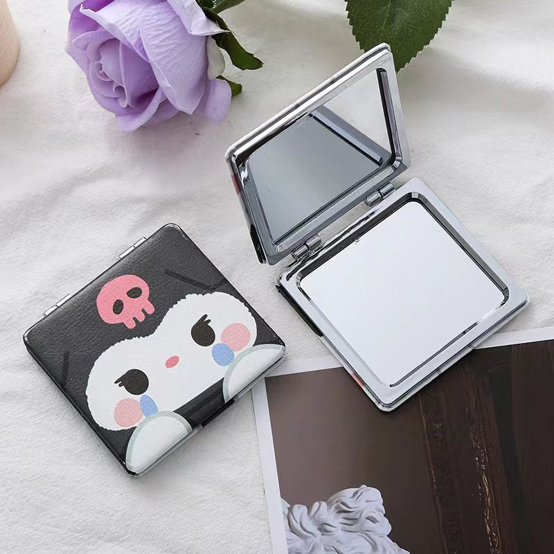 Wholesale Cartoon Cute Portable Mirror Folding Makeup Mirror ACCVIP-MR-Haic004