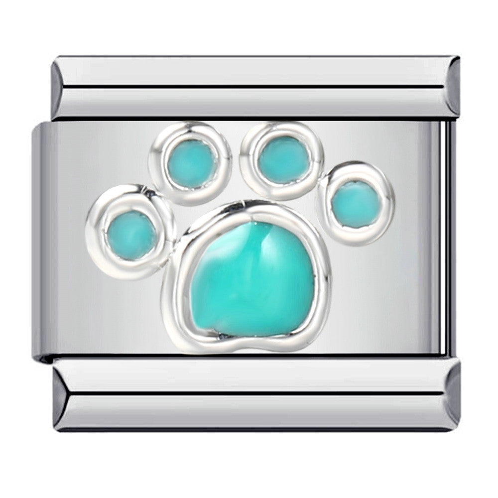 Wholesale Italian Charm Bracelet 9mm DIY Splicing Removable Cat Claw Stainless Steel Composable Bracelet