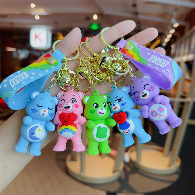 Wholesale Cartoon PVC Soft Glue Cute Keychain ACCVIP-KC-YueWei004