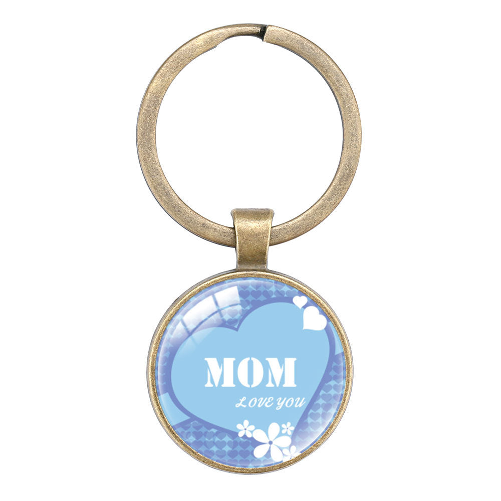 Wholesale Keyring Mom Mother' s Day Glass Keychain