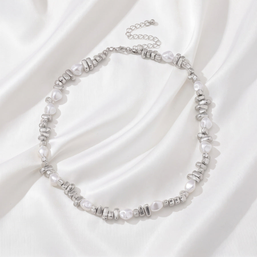 Wholesale Baroque Irregular Pearl Choker Necklace with Star Tassel - Fashion Accessory Gift