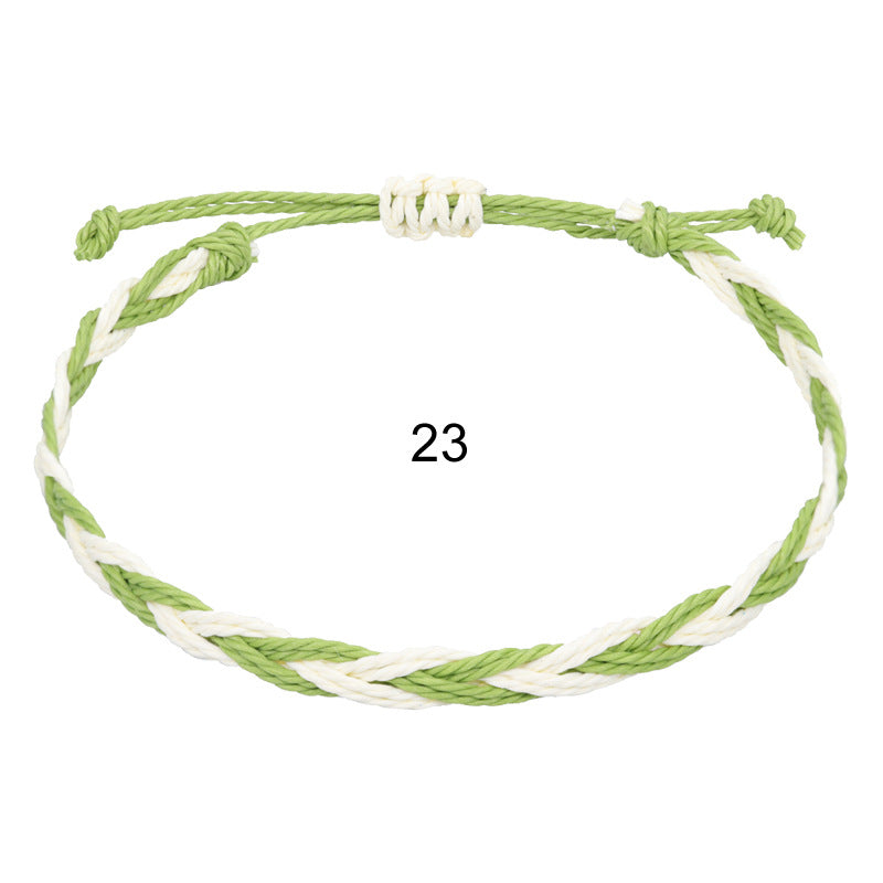 Wholesale Hand-woven rope Bohemian men' s wave bracelet