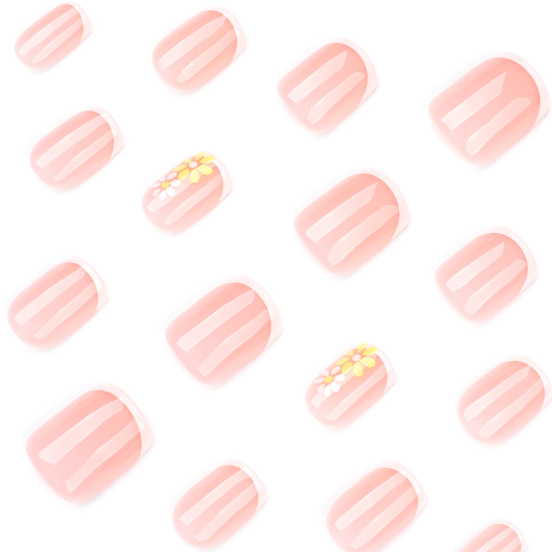 Wholesale 24 Pieces/box Flower Nails Kits Nail Stickers