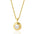 Wholesale Titanium Steel lovely shell pearl necklace  plated 18K gold clavicle chain necklace