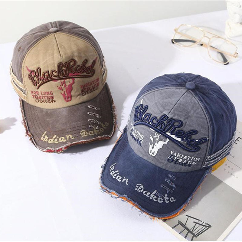 Wholesale Chic Embroidered Baseball Cap Black Casual Outdoor Sports Sun Hat For Men Women Fashion Accessory