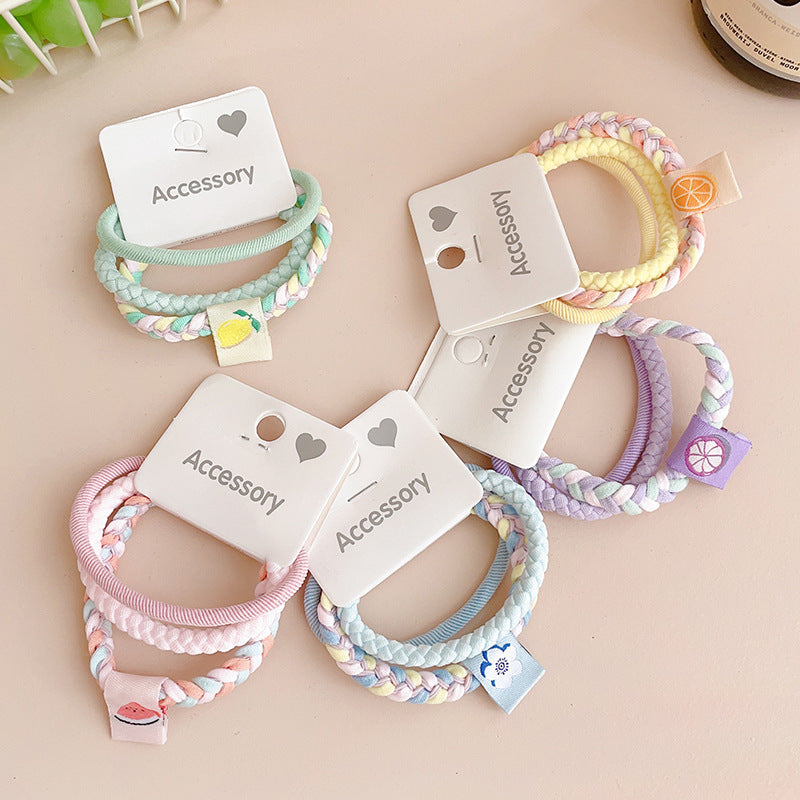 Wholesale 3pcs/set Colorful Rubber Band Hair Ties Hair Scrunchies ACC-HS-Shenb004