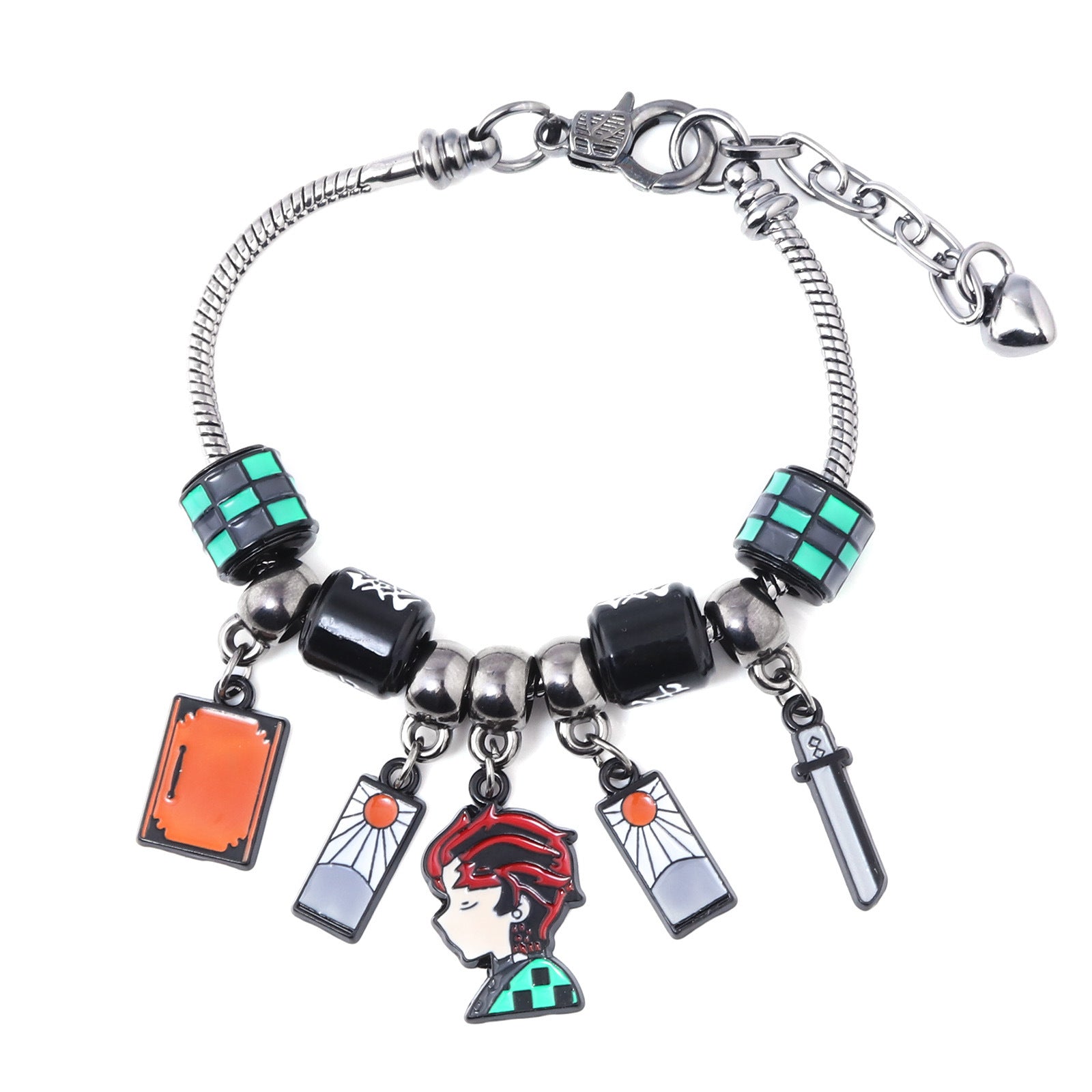 Wholesale Cartoon Anime Demon i  Beads DIY Metal Pendant Bracelet