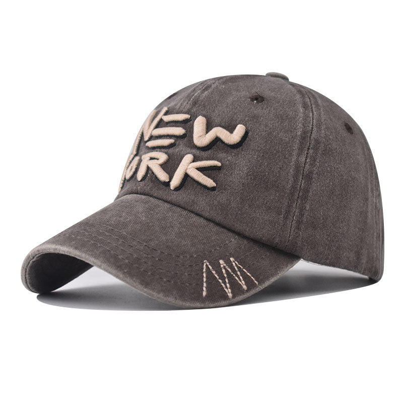 Wholesale Cotton Washed Old New York Baseball Cap