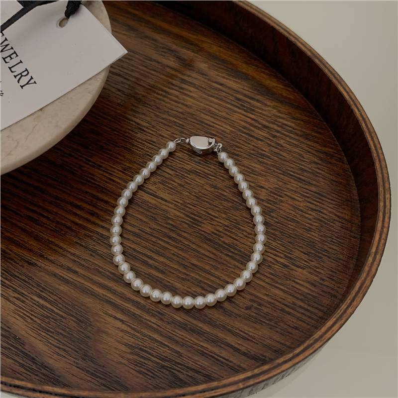 Wholesale Pearl Silver Bracelet  Light Luxury  Bracelet