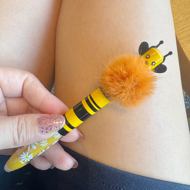 Wholesale Creative plush ball fashion ballpoint pen