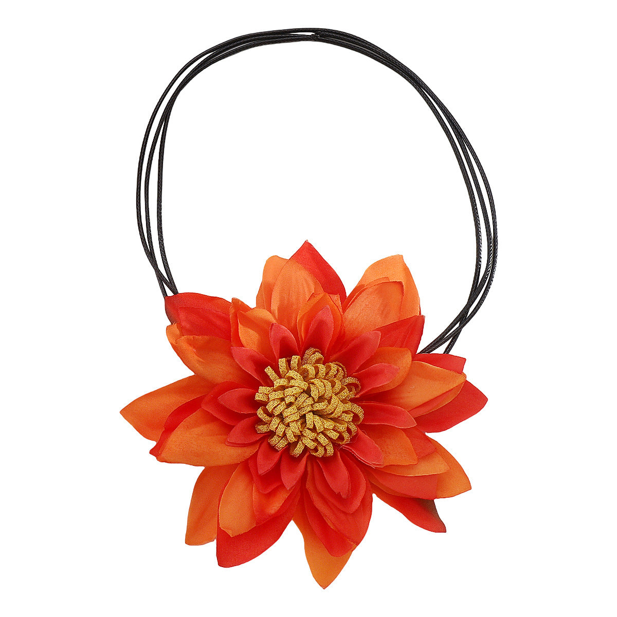 Wholesale Exaggerated Multi-Layered Colorfulful Flowers Casual Style Necklace