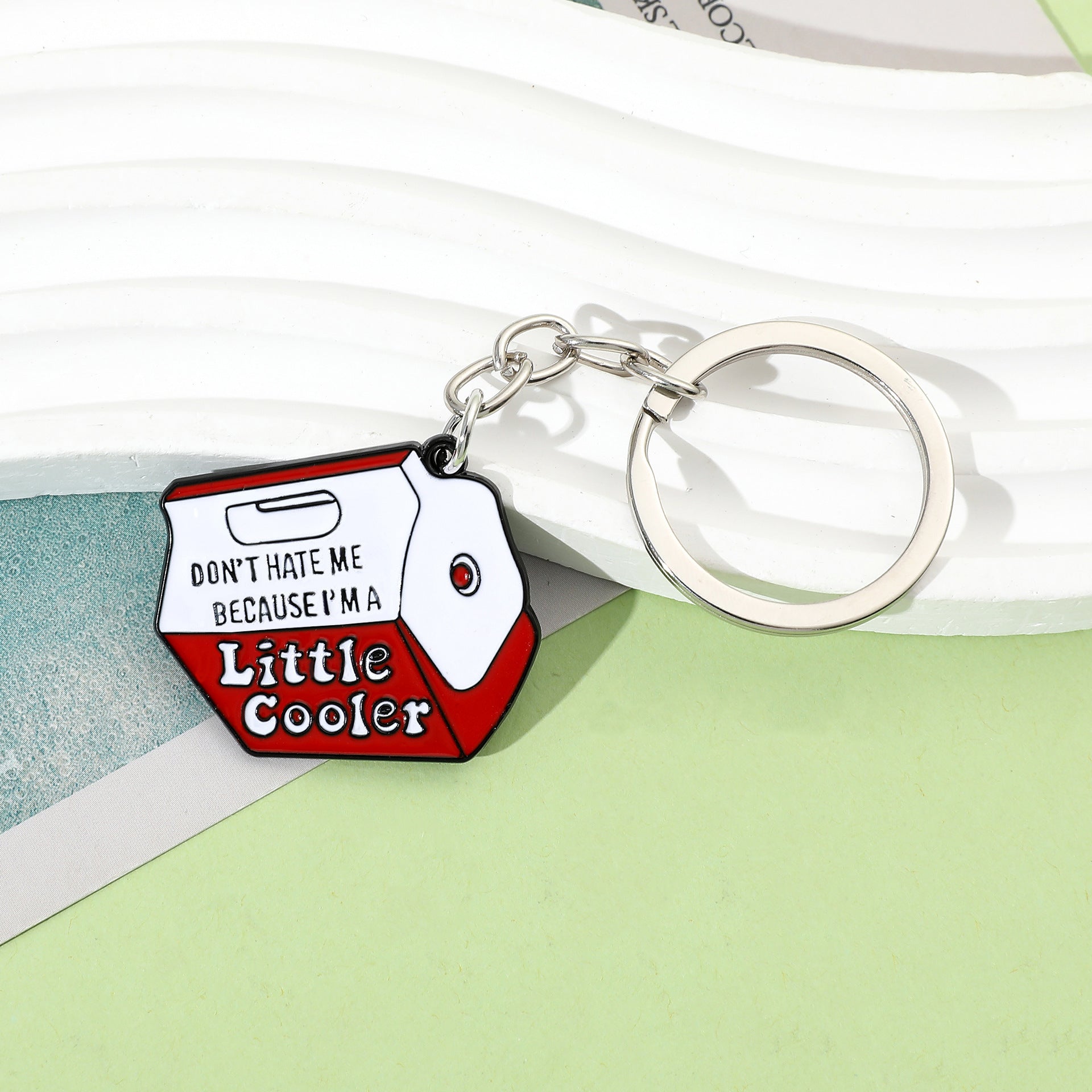 Wholesale " Don' t Hate Me Because I' m Cool"  Fashion Personality Letter Milk Keychain