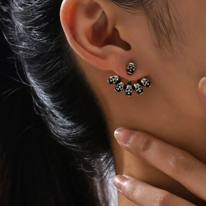 Wholesale  Exaggerated Skull Earrings Personality Funny Earrings