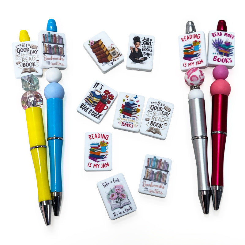 Wholesale 10pcs Learning Series Focal Beads DIY Bead Accessories