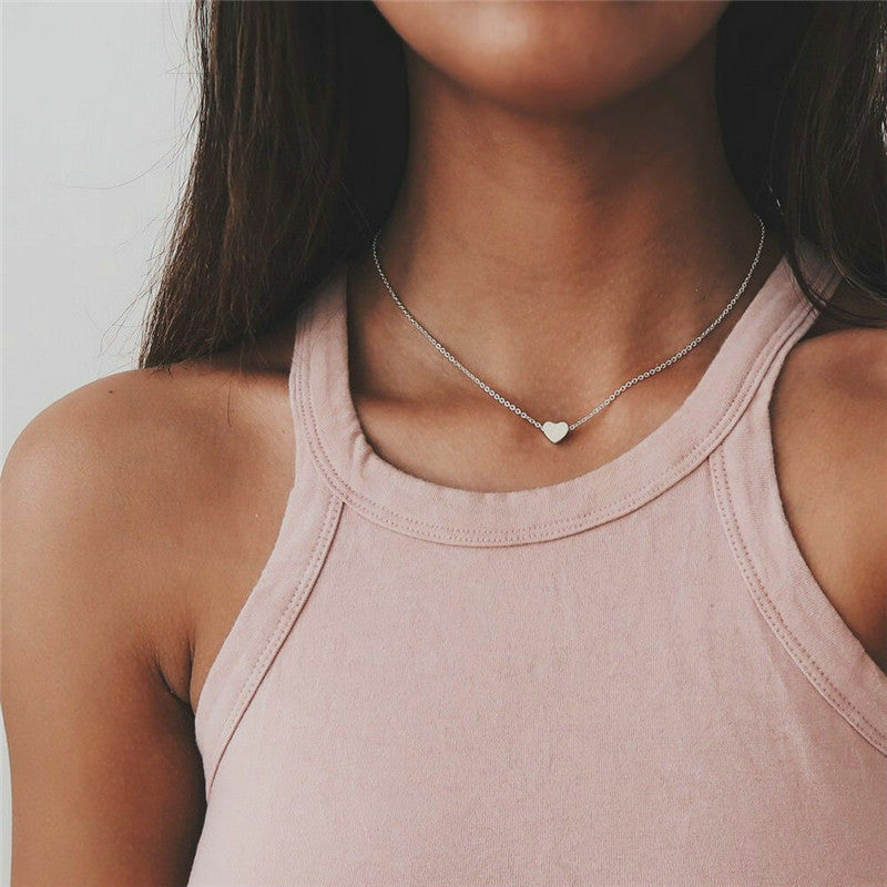 Wholesale Alloy Heart Clavicle Necklace