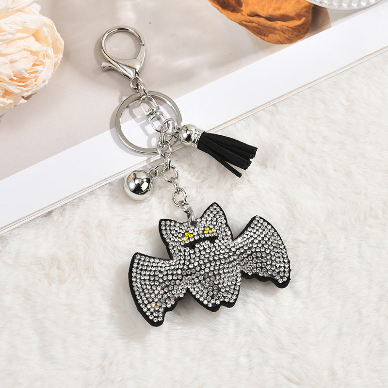 Wholesale  Fashion High-End Hot Diamond Korean Velvet Love Pendant Dog Key Chain