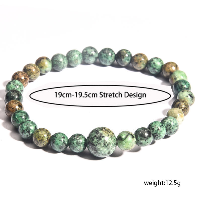 Wholesale 6mm10MM African Turquoise Bracelet Picture Stone Agate Beads Bracelet ACC-BT-zhixiang007
