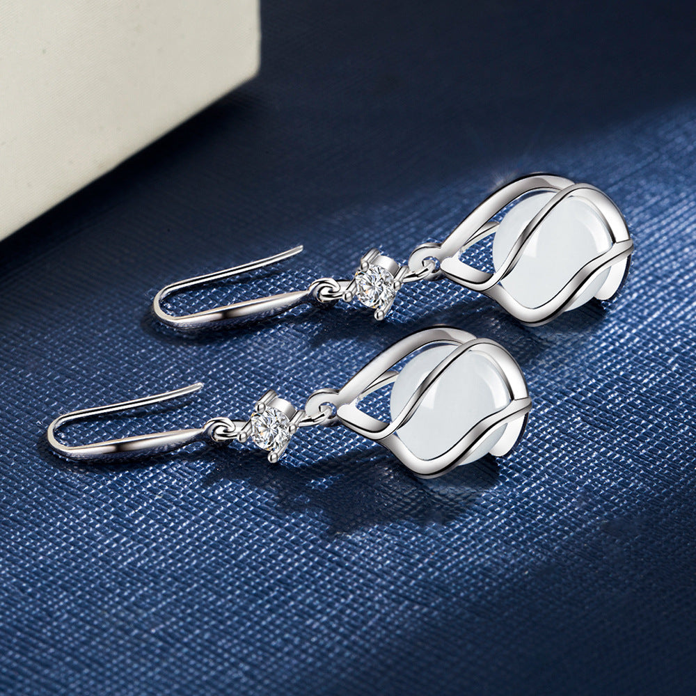 Wholesale Metal  Vintage Cat's Eye Earrings