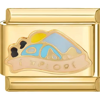 Wholesale  Italian Charm Bracelet 9mm DIY  Fox Leopard Print  Creative Stainless Steel Composable Bracelet