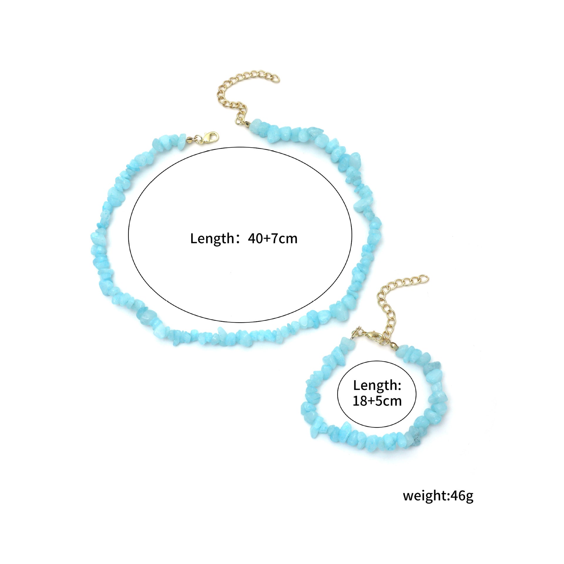 Wholesale Gravel pearl necklace bohemian clavicle jewelry