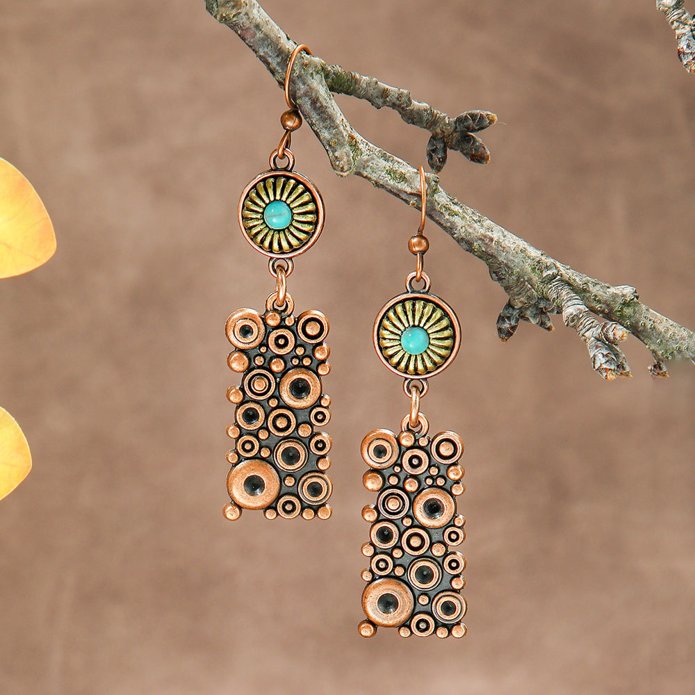 Wholesale Bohemian Geometric Earrings Fashion Accessory Boutique Resale