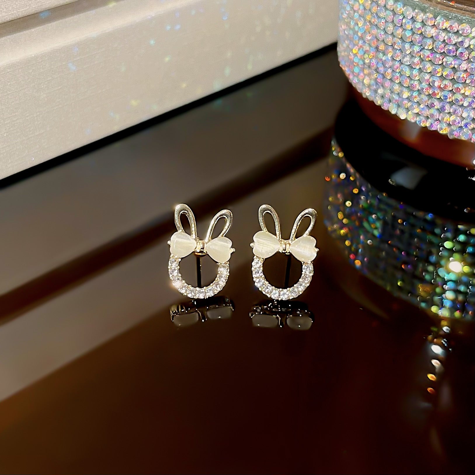 Wholesale Bow Pearl Earrings 925 Silver Needle Flower Earrings ACC-ES-Xiyue003