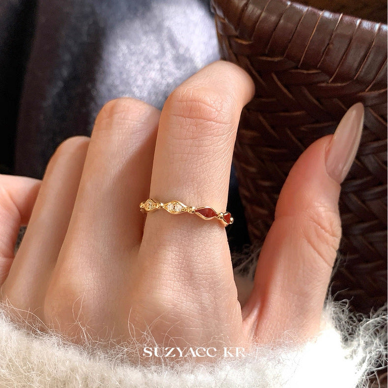 Wholesale Copper Vintage Star Cameo Ring Open Adjustable Jewelry Accessory for Resale