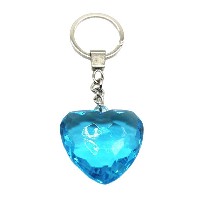 Wholesale Transparent Acrylic Heart Love Keychain